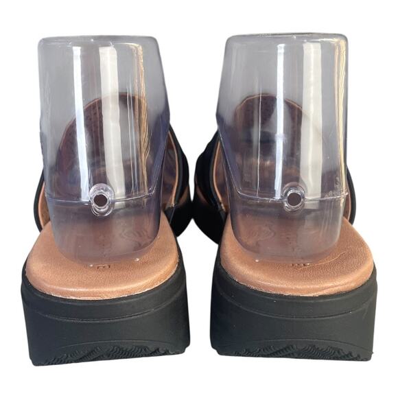 BareTraps Women’s Brett Wedge Black Slide Sandals Size-7.5m - Picture 6 of 10